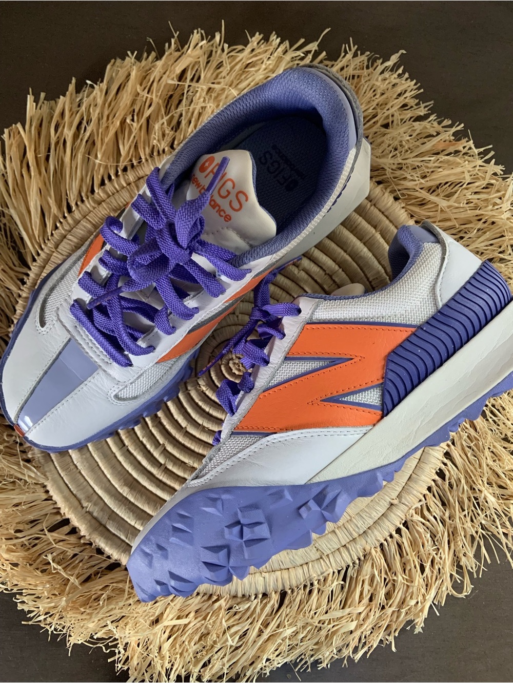 NEW BALANCE X FIGS XC-72 Clemson Orange Purple Sneakers M6 W7.5